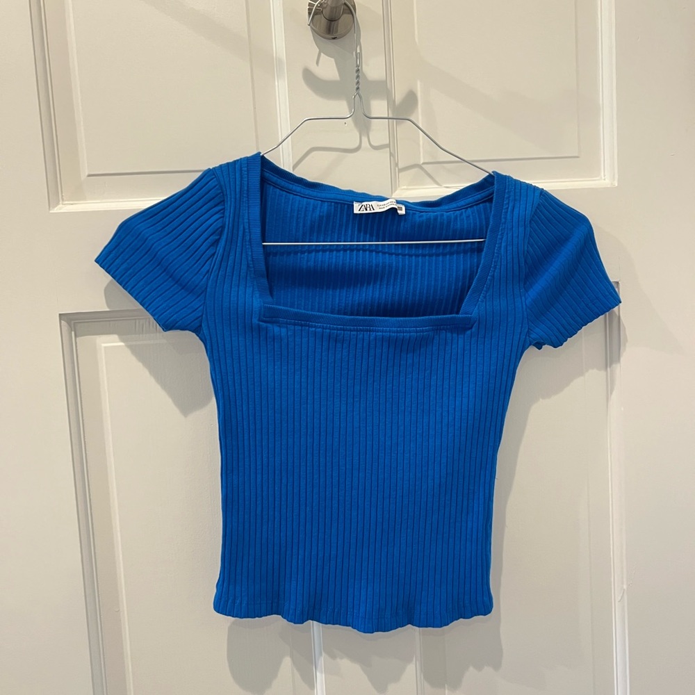 Blue Zara top